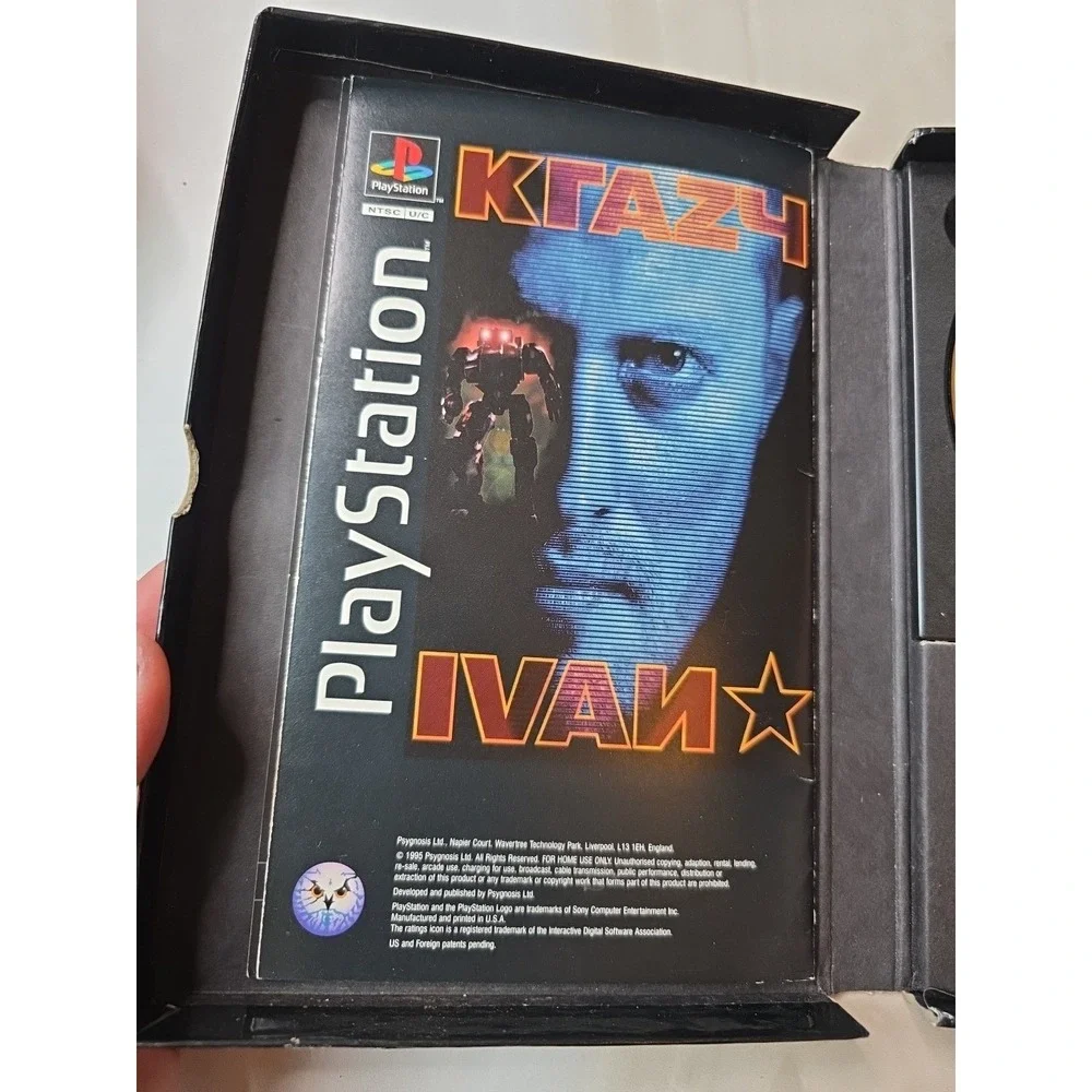 Krazy Ivan Sony PlayStation PS1 1996 Psygnosis Long Box NTSC SCUS-94303 Retro H1